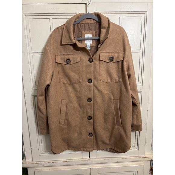 Vine & Valley size large beige shacket type jacket - Picture 1 of 3